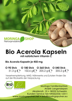 Acerola Kapseln - Bio – mit natürlichem Vitamin-C