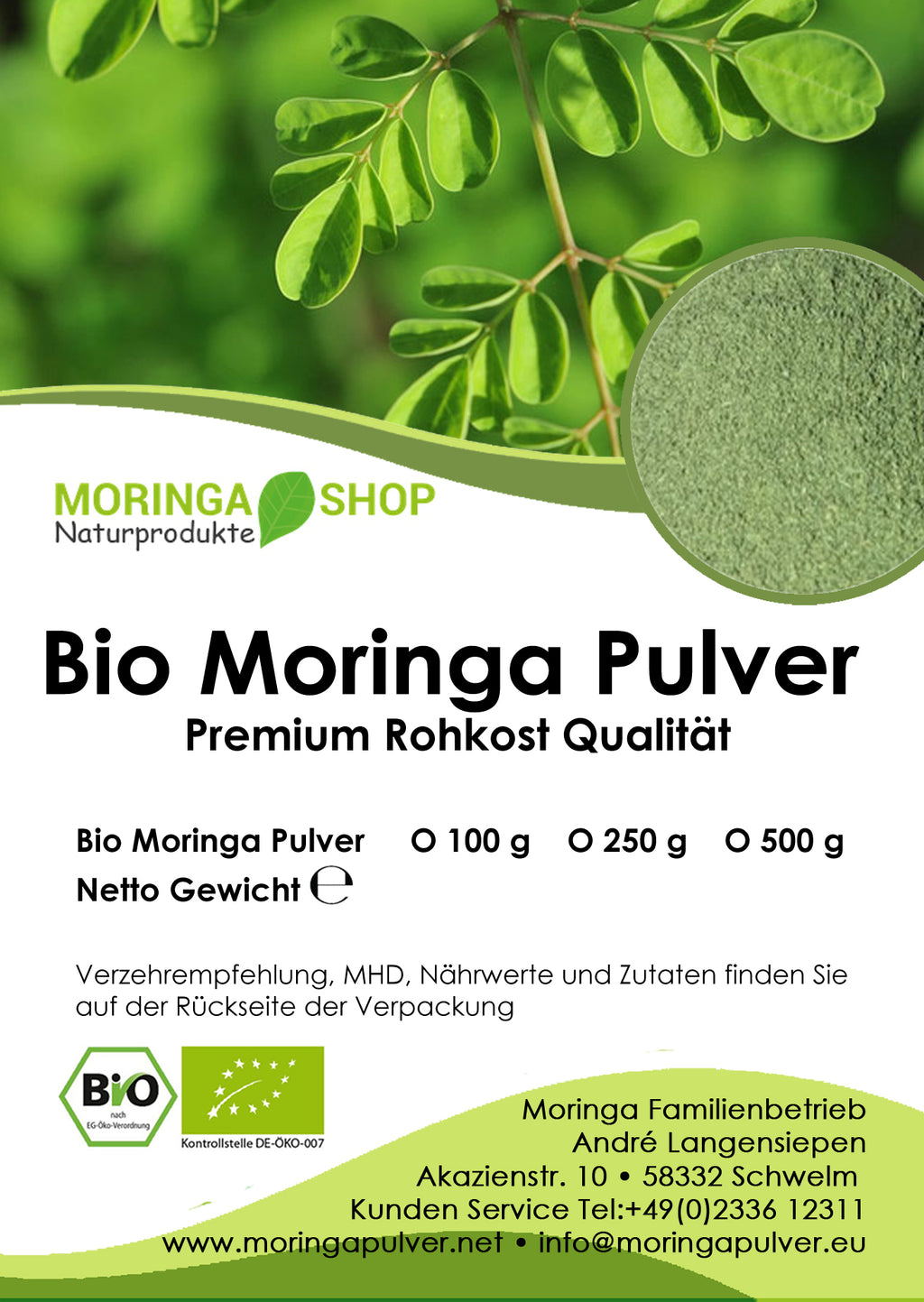 Moringa Pulver