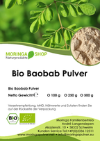 Baobab Pulver Bio - Fruchtpulver