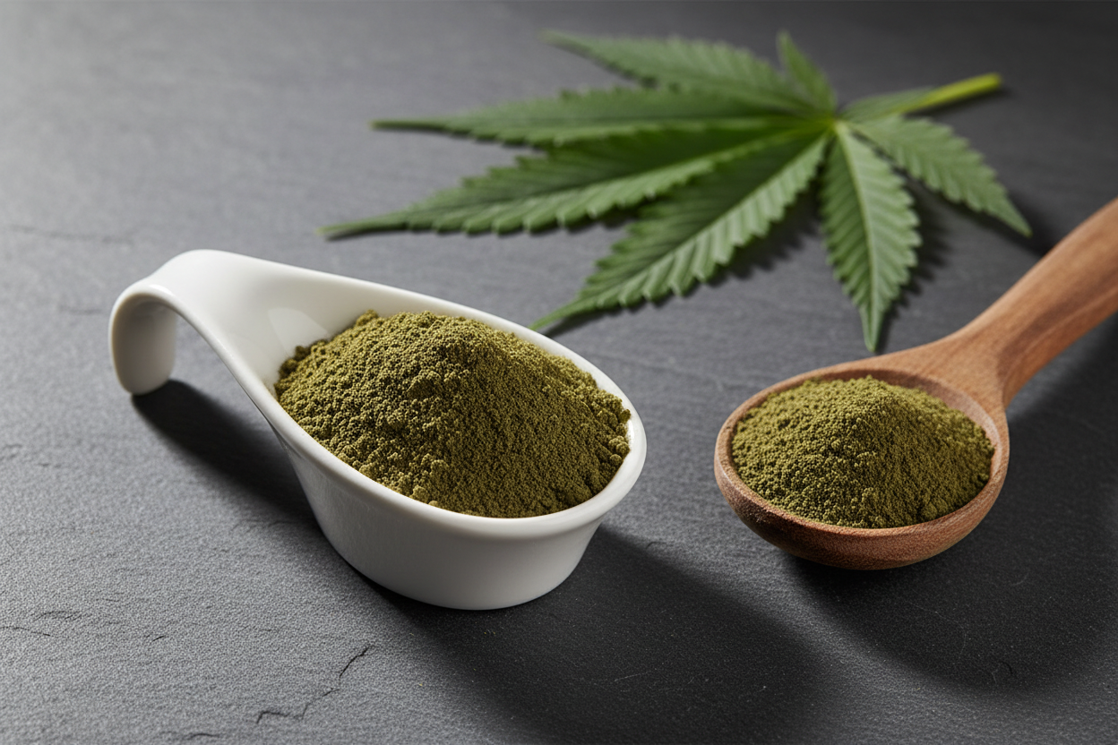 Hemp Protein – Original Schale, Wooden Spoon