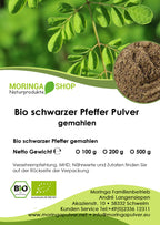 Pfeffer schwarz gemahlen BIO